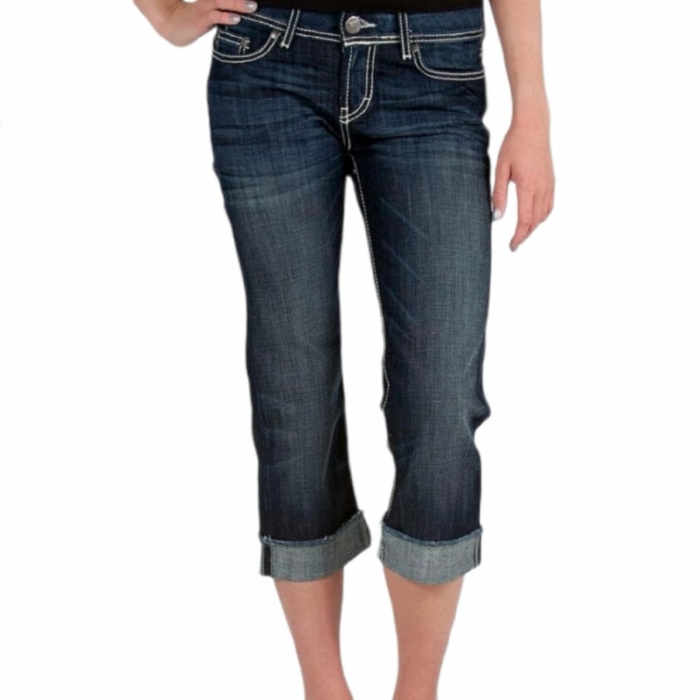 BKE Size 28 Addison denim capris
